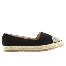 Černé dámské espadrilky H8-102 Black černý