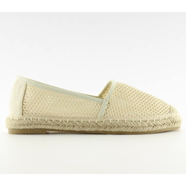 Béžové síťované espadrilky MB-6461 Beige béžový