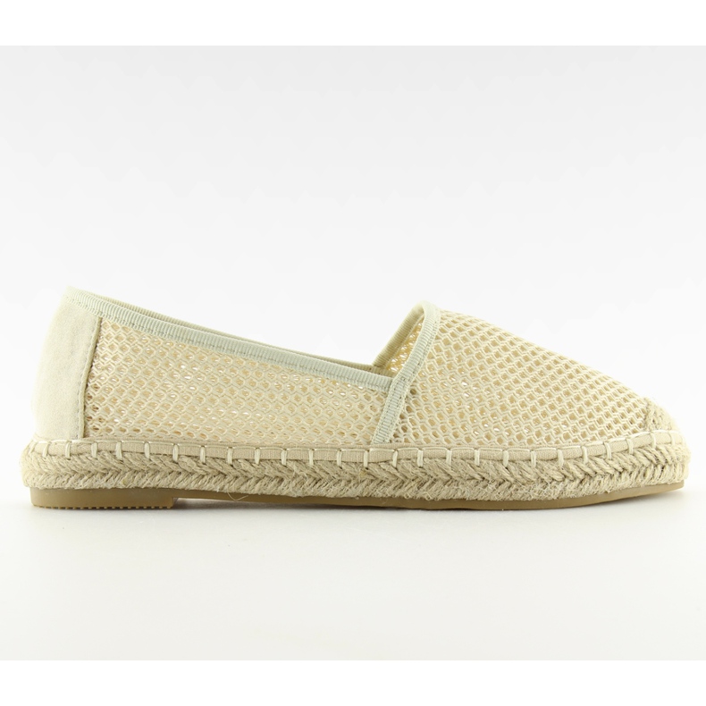 Béžové síťované espadrilky MB-6461 Beige béžový