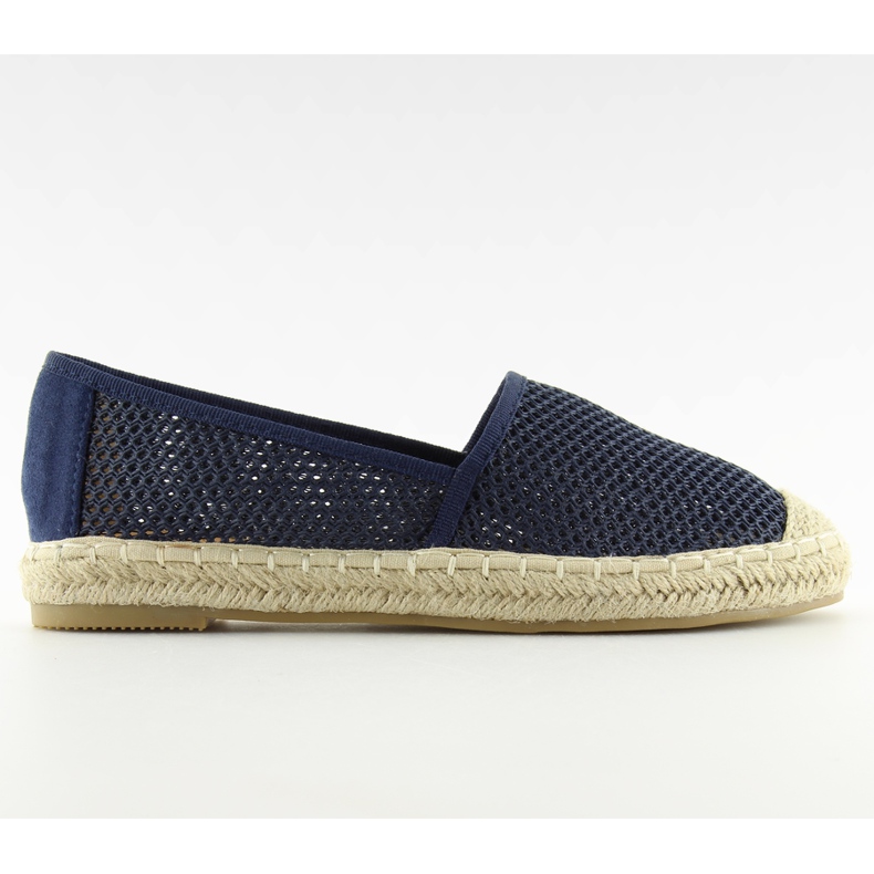 Síťované espadrilky v námořnické modré barvě MB-6461 Blue námořnická modrá