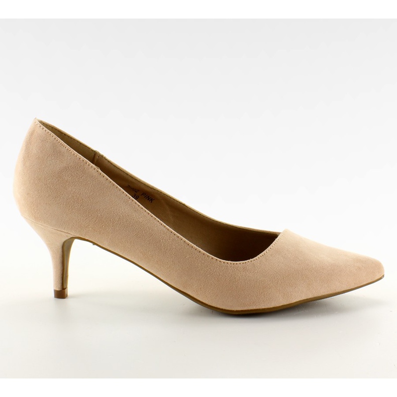 Čerpadla na semiš na nízkém podpatku ZH02 růžový