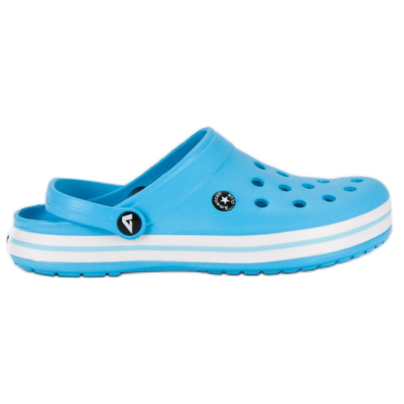 American Club Modré zahradní pantofle modrý