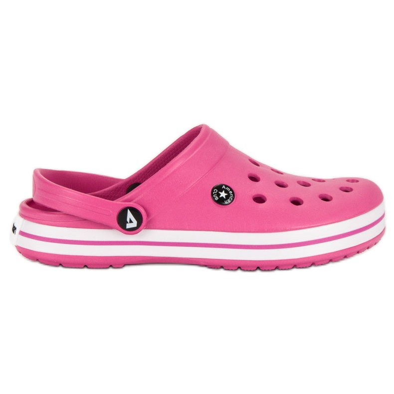 American Club Růžové zahradní pantofle růžový