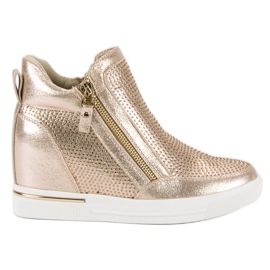 Tenisky se zipem žluť