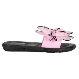 Pantofle s mašlí růžový Pantofle s mašlí růžový