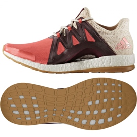 Běžecké boty adidas Pure Boost Xpose Clima W BB1739 červený vícebarevný
