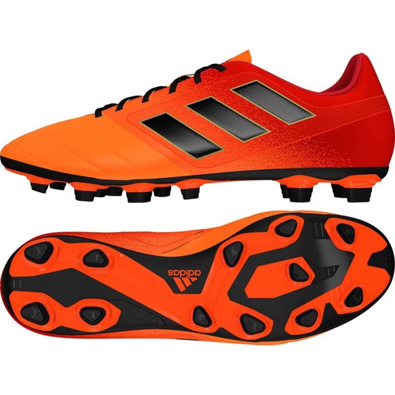 Kopačky Adidas Ace 17.4 FxG M S77094 vícebarevný červené Kopačky Adidas Ace 17.4 FxG M S77094 vícebarevný červené