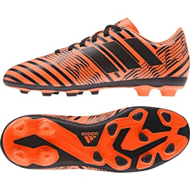 Kopačky Adidas Nemeziz 17.4 FxG Jr S82460 pomerančový pomerančový