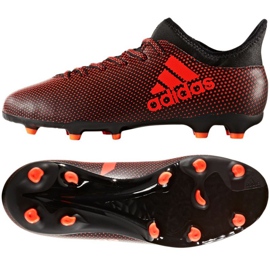 Kopačky Adidas X 17.3 Fg Jr S82368 vícebarevný červený
