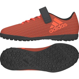 Kopačky adidas X 17.4 Tf Jr pomerančový