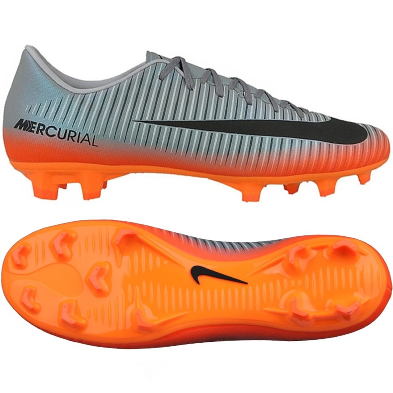 Kopačky Nike Mercurial Victory Vi CR7 Fg M 852528-001 vícebarevný šedá