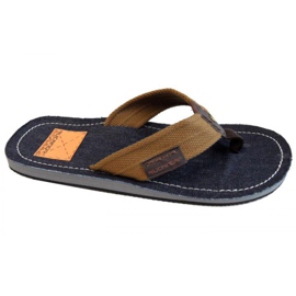 Žabky Rucanor Amaro M 28708-02 hnědý námořnická modř
