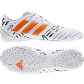 Sálová obuv adidas Nemeziz Messi 17.4 bílý Sálová obuv adidas Nemeziz Messi 17.4 bílý