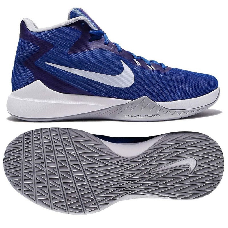 Basketbalové boty Nike Air Precision M modrý