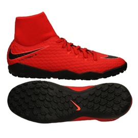 Kopačky Nike Hypervenomx Phelon Iii Df Tf M 917769-616 červený červený