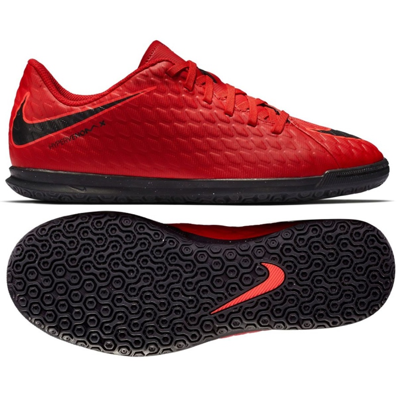 Sálová obuv Nike HypervenomX Phade Iii Ic Jr 852583-616 červené červené