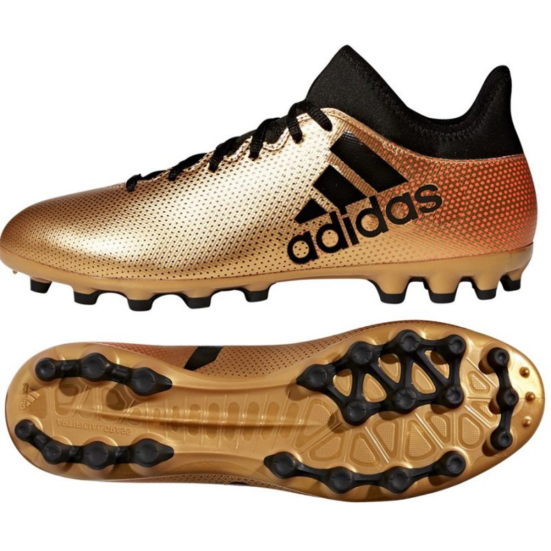 Kopačky Adidas X 17,3 Ag M CP9233 vícebarevný zlatý