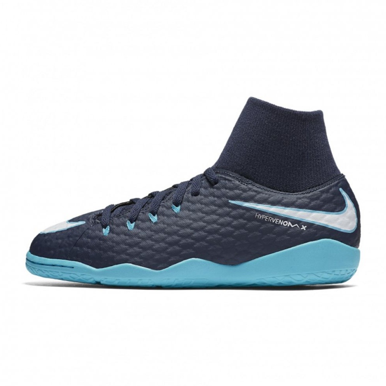 Sálová obuv Nike HypervenomX Phelon Iii Df Ic Jr 917774-414 vícebarevný modrý
