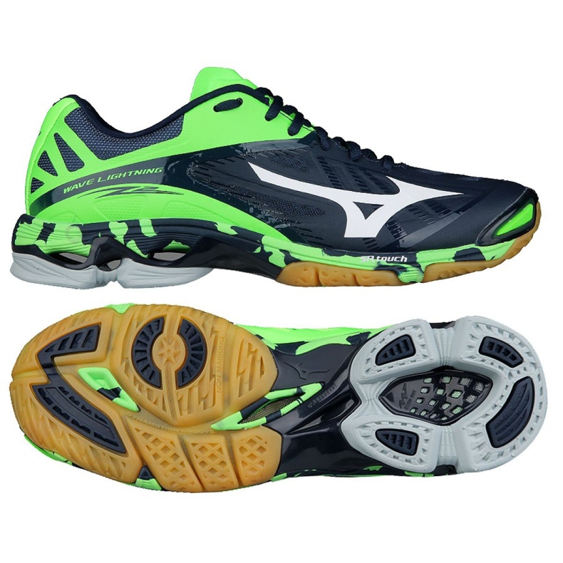 Volejbalové boty Mizuno Wave Lightening Z2 M V1GA160006 námořnická modrá námořnická modrá