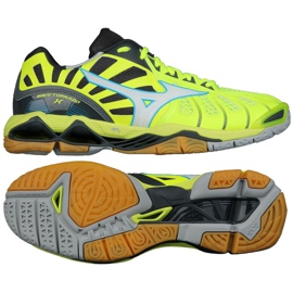 Volejbalové boty Mizuno Wave Tornado XM V1GA161242 vícebarevný zelený