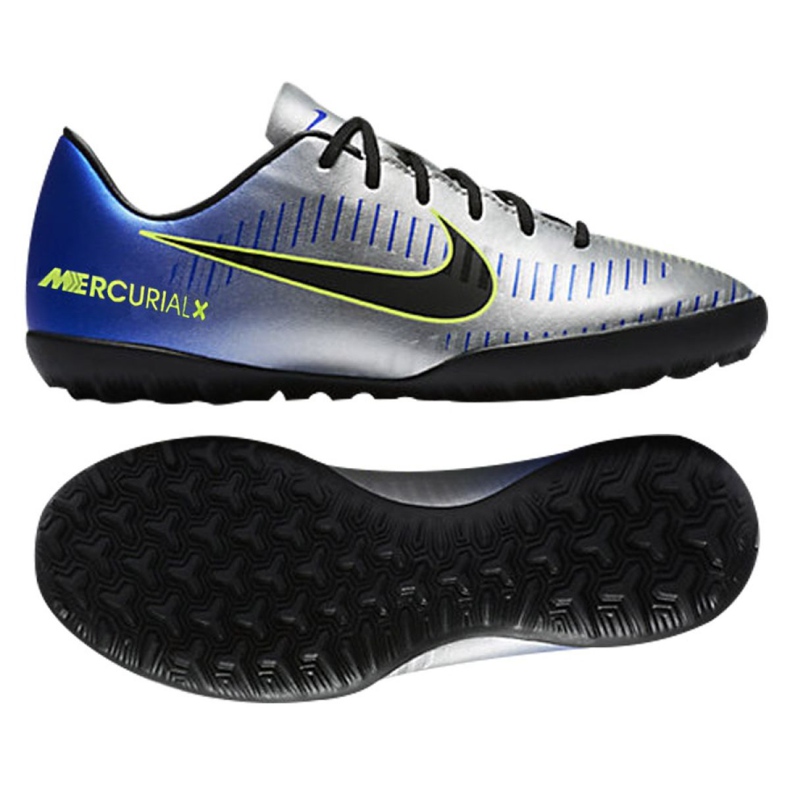 Kopačky Nike MercurialX Victory Vi Neymar Tf Jr 921494-407 vícebarevný modrý
