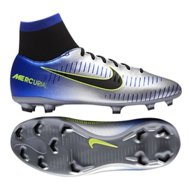Kopačky Nike Mercurial Victory Vi Df Neymar Fg Jr 921486-407 vícebarevný stříbro