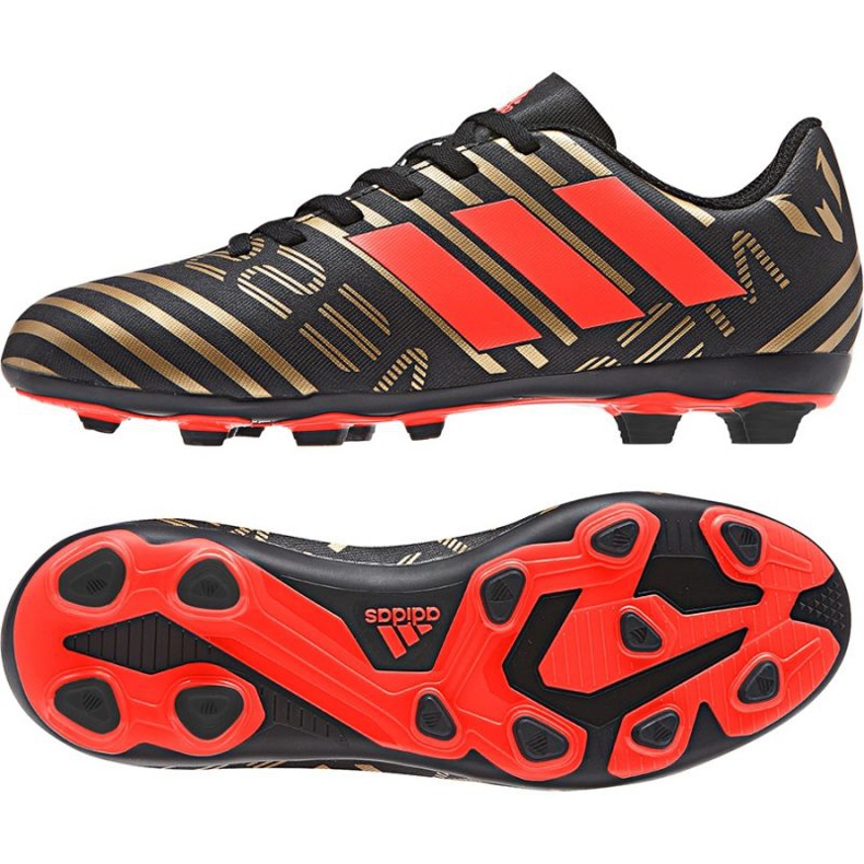 Kopačky Adidas Nemeziz Messi 17,4 Fg Jr CP9210 vícebarevný černá