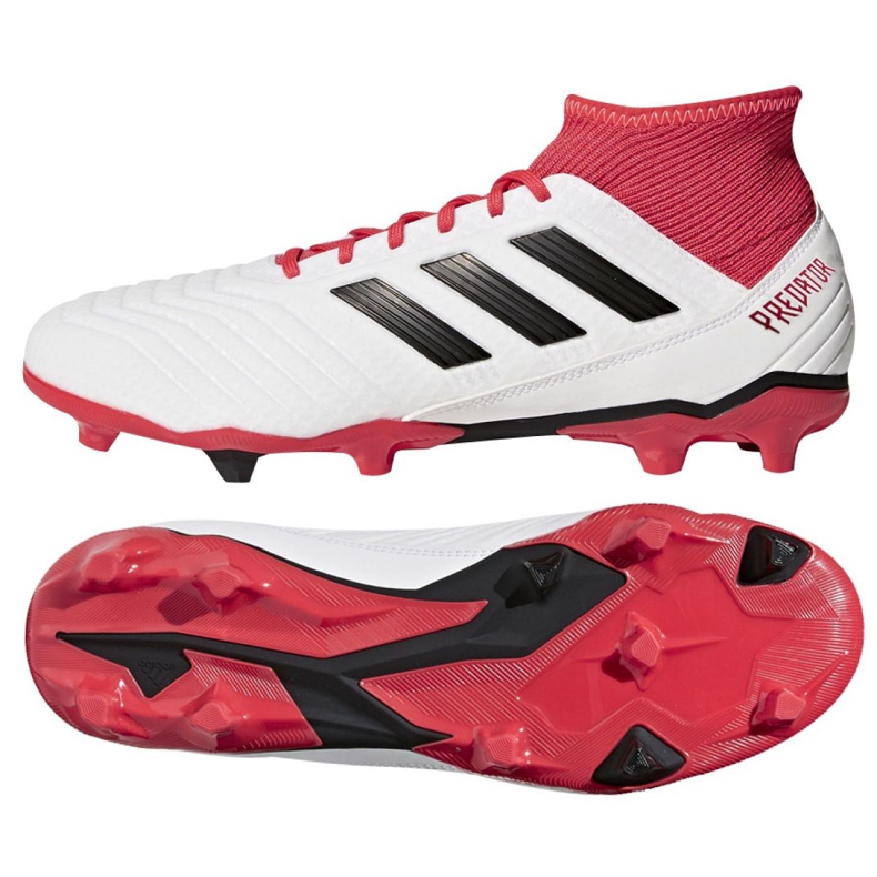 Kopačky Adidas Predator 18.3 Fg M CM7667 bílý bílý Kopačky Adidas Predator 18.3 Fg M CM7667 bílý bílý