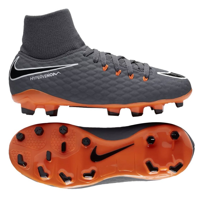 Kopačky Nike Hypervenom Phantom 3 Academy Df Fg Jr AH7287-081 vícebarevný šedá Kopačky Nike Hypervenom Phantom 3 Academy Df Fg Jr AH7287-081 vícebarevný šedá