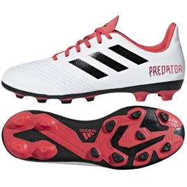 Kopačky Adidas Predator 18.4 FxG Jr CP9241 vícebarevný bílý