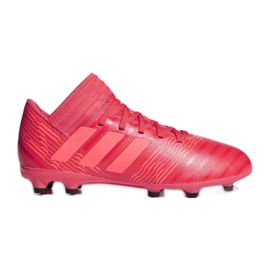 Kopačky adidas Nemeziz 17.3 Fg Jr CP9166 červený červený
