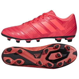 Kopačky Adidas Nemeziz 17.4 FxG M CP9007 vícebarevný červený