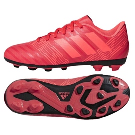Kopačky Adidas Nemeziz 17.4 FxG Jr CP9207 červené červené Kopačky Adidas Nemeziz 17.4 FxG Jr CP9207 červené červené