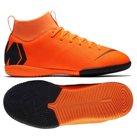 Sálová obuv Nike Mercurial SuperflyX 6 Academy Gs Ic Jr AH7343-810 pomerančový pomerančový