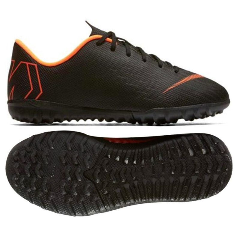 Kopačky Nike Mercurial VaporX 12 Academy Gs Tf Jr AH7342-081 černá černá