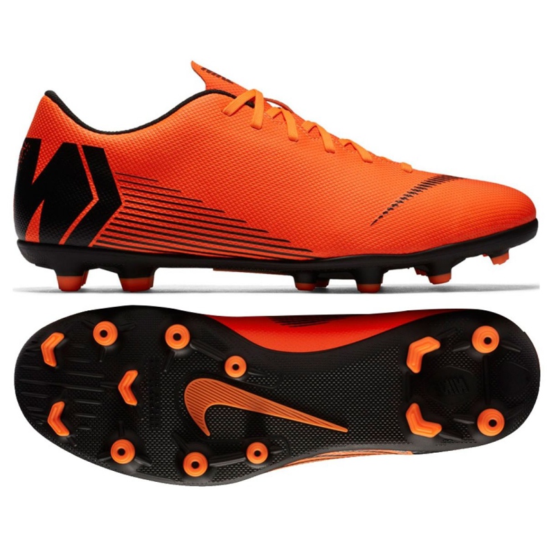 Kopačky Nike Mercurial Vapor 12 Club M AH7378-810 vícebarevný červené Kopačky Nike Mercurial Vapor 12 Club M AH7378-810 vícebarevný červené