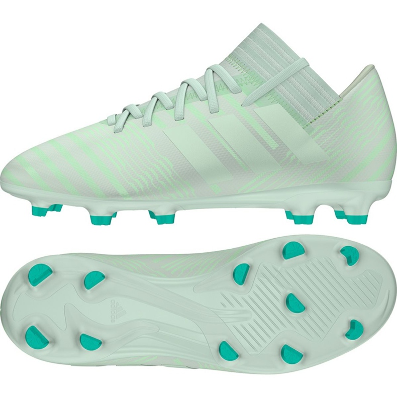 Kopačky Adidas Nemeziz 17.3 Fg Jr CP9167 zelená zelená