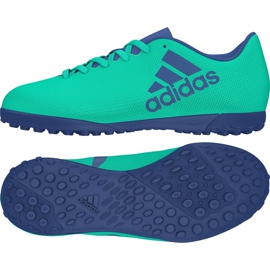 Kopačky Adidas X Tango 17.4 Tf Jr CP9045 zelený zelený