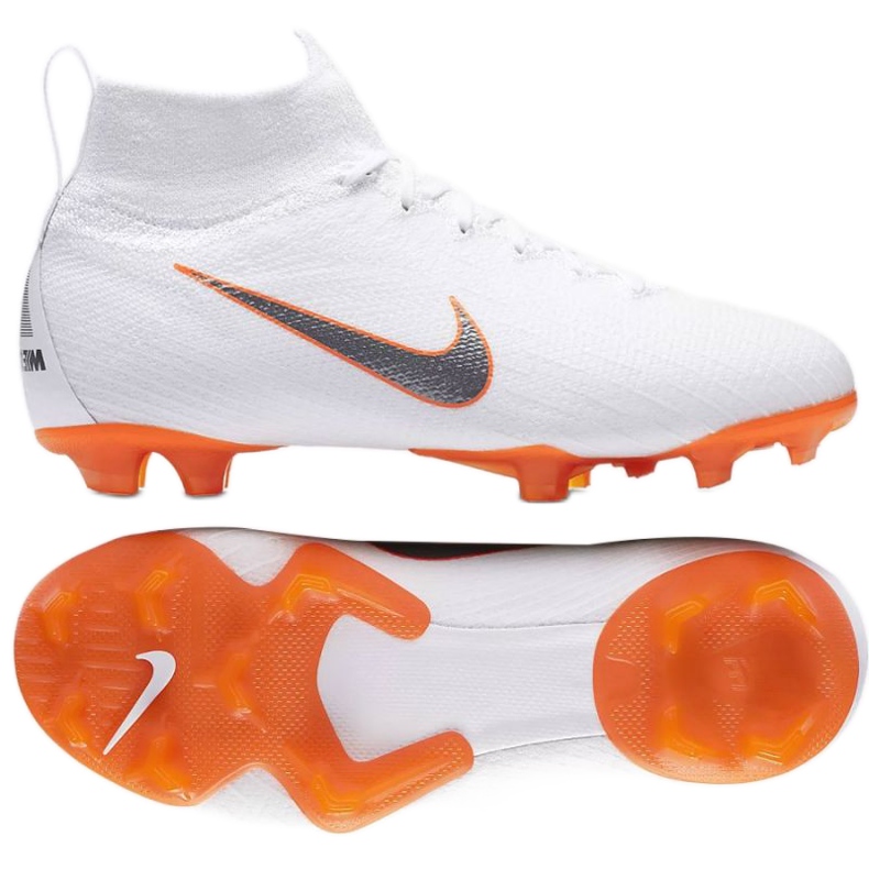 Kopačky Nike Mercurial Superfly 6 Elite Fg Jr AH7340-107 bílý bílý