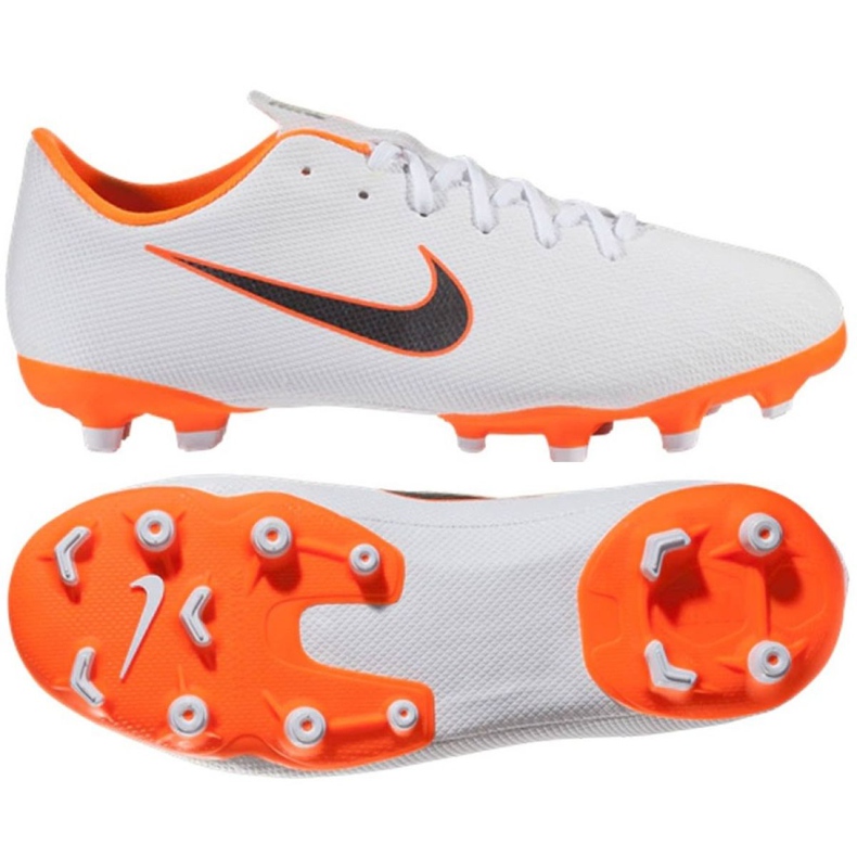 Kopačky Nike Mercurial Vapor 12 Academy Gs Mg Jr AH7347-107 vícebarevný bílý
