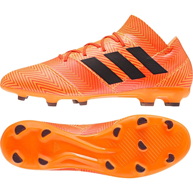 Kopačky Adidas Nemeziz 18.2 Fg M DA9580 vícebarevný oranžový