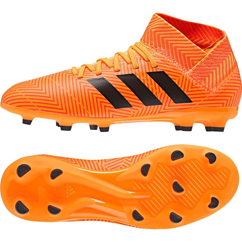 Kopačky Adidas Nemeziz 18.3 Fg Jr DB2352 oranžový vícebarevný