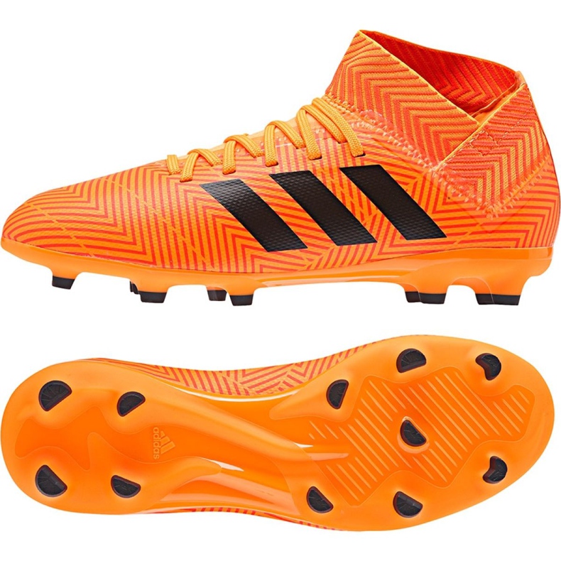 Kopačky Adidas Nemeziz 18.3 Fg Jr DB2352 vícebarevný oranžový