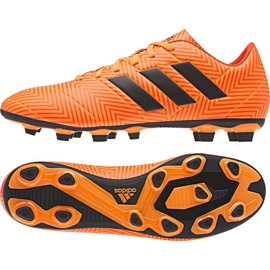 Kopačky Adidas Nemeziz 18.4 FxG M DA9594 vícebarevný pomerančový