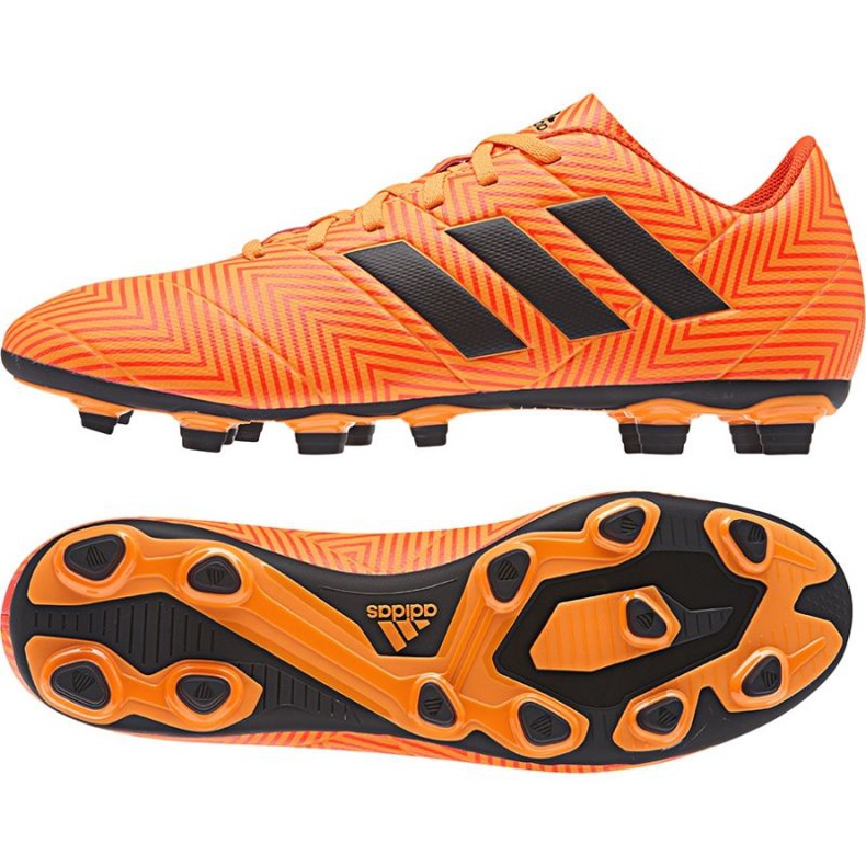 Kopačky Adidas Nemeziz 18.4 FxG M DA9594 vícebarevný oranžový