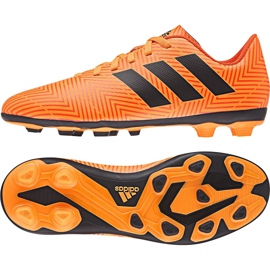 Kopačky Adidas Nemeziz 18.4 FxG Jr DB2355 vícebarevný pomerančový