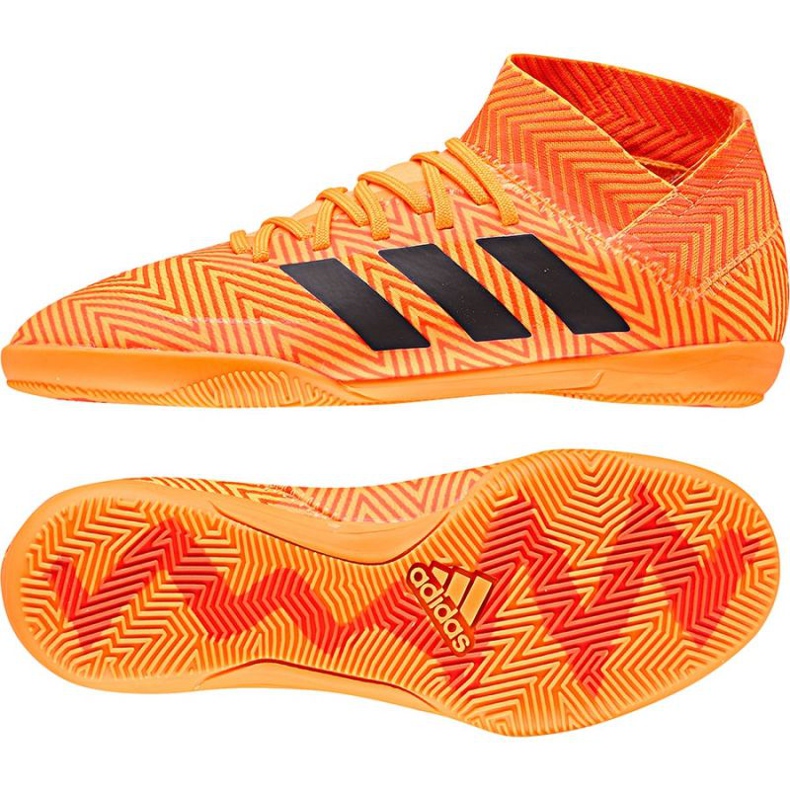 Kopačky Adidas Nemeziz Tango 18.3 IN Jr DB2373 oranžový