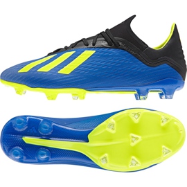 Kopačky Adidas X 18.2 Fg M DA9334 námořnická modrá modrý Kopačky Adidas X 18.2 Fg M DA9334 námořnická modrá modrý