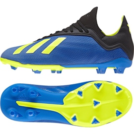 Kopačky Adidas X 18.3 Fg Jr DB2416 námořnická modř modrý