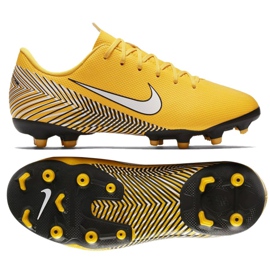 Kopačky Nike Mercurial Vapor 12 Academy Neymar Mg Jr AO2896-710 vícebarevný žluť